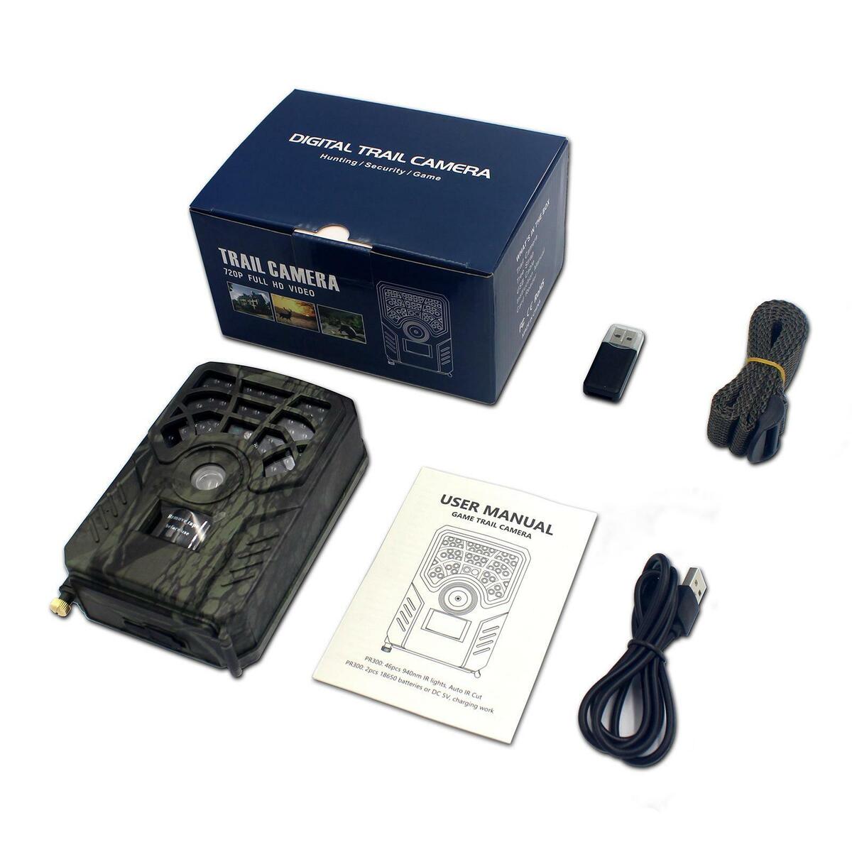 Mini  Camera 720P HD, Game Camera, Waterproof Wildlife Scouting Hunting Cam