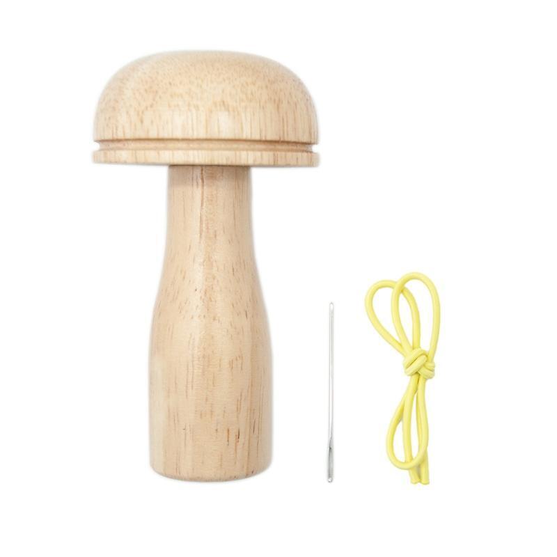 Cute Chubby Mushroom Knitting Tools Darning Mushroom for Socks Pants Shirts