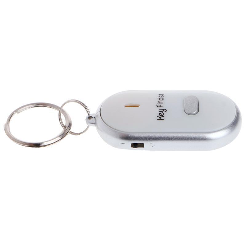LED Anti-Lost Finder Keychain Whistle Sound Control Key Locator Outdoor Sports