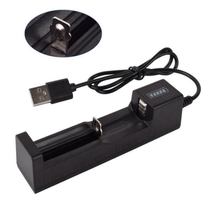 Battery Charger Dock Station Cradle 18650 14500 16340 USB Rechargeable Quick