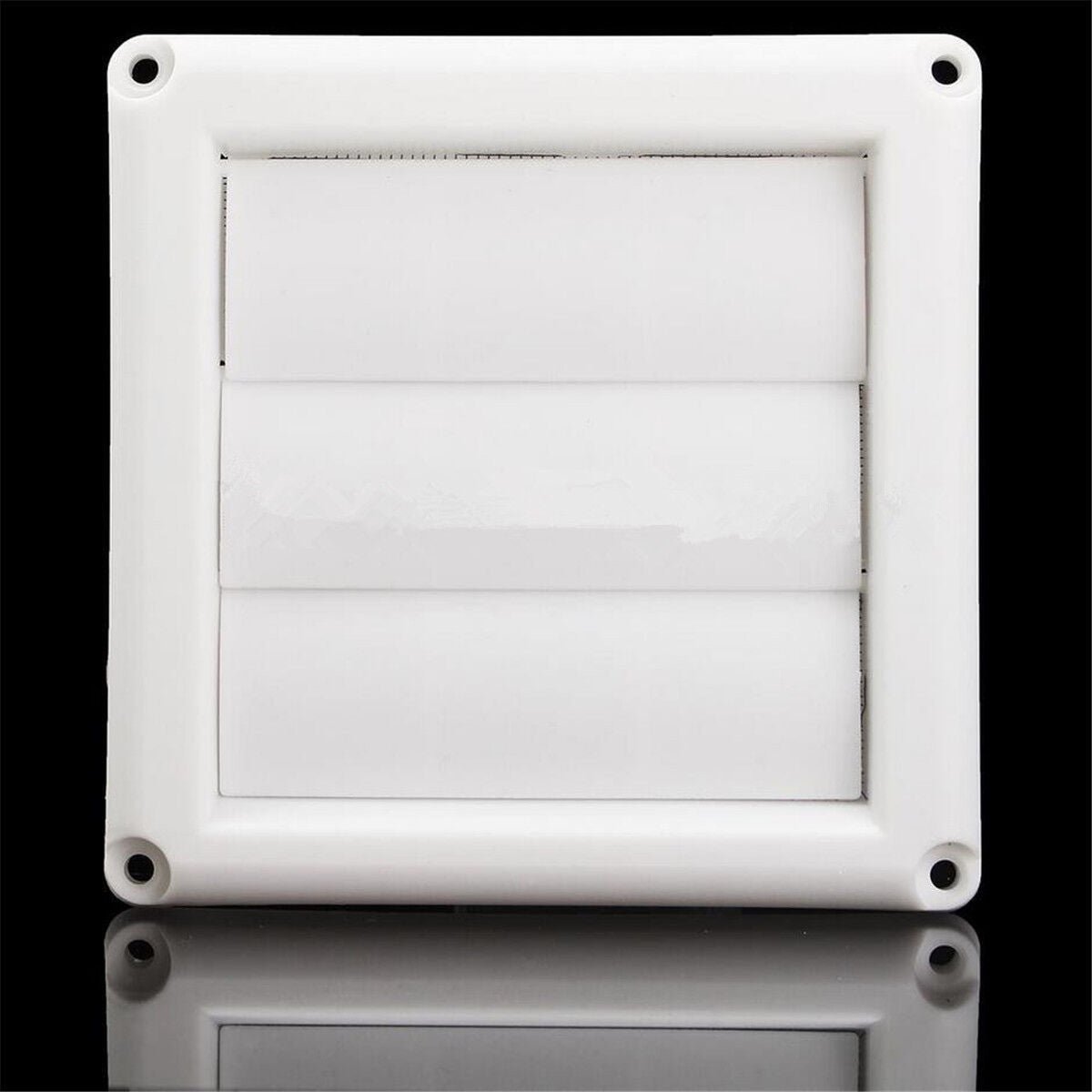 Plastic Air Vent Grille Cover 3 Gravity Flaps Wall Ventilation Grille With Net