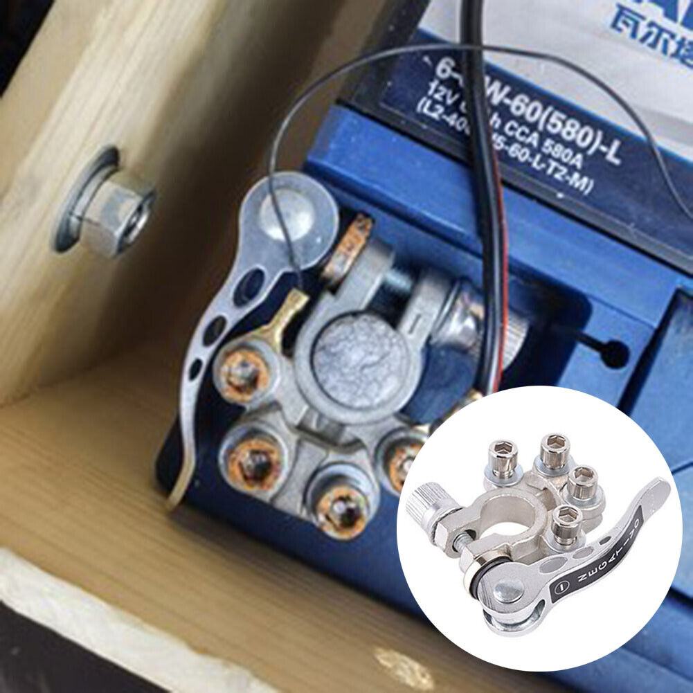 2pcs Quick Disconnect Car Battery Main Cable Post Clamp Terminal Connectors