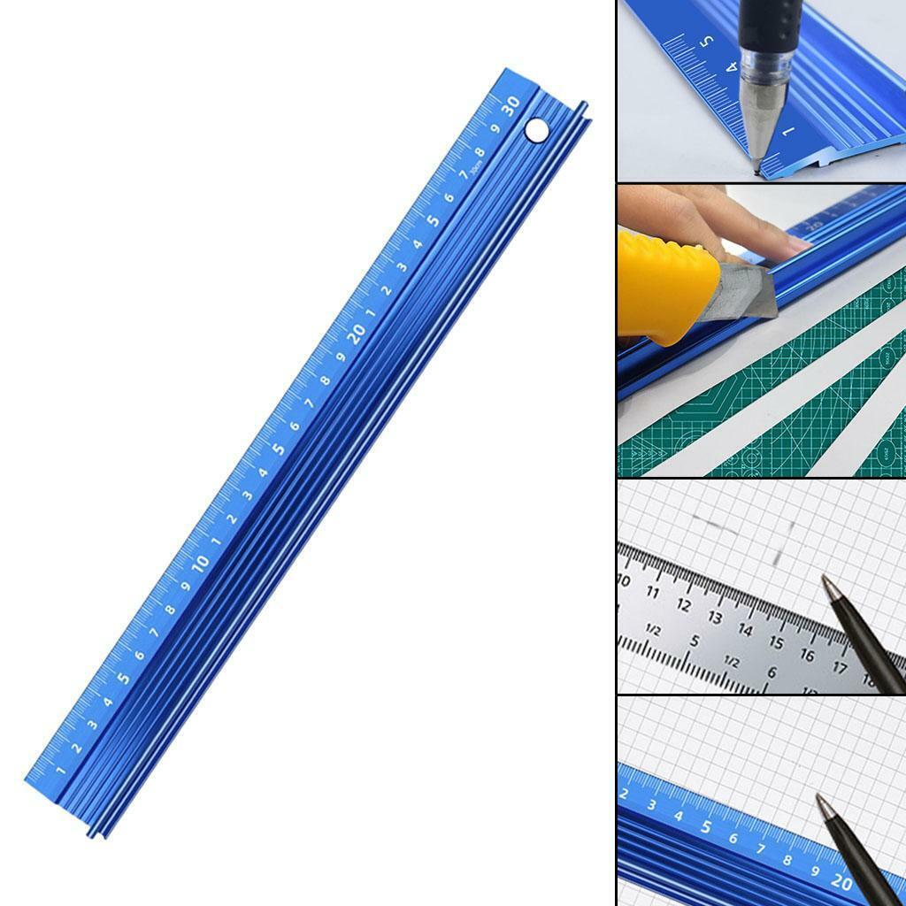 2Pieces Scale Ruler Blueprint Straight  for Woodworking Drafting