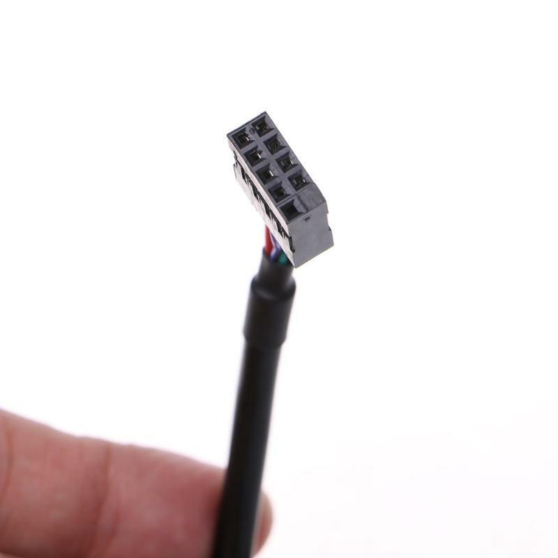 USB 2.0 9-Pin Housing Male To USB 3.0 20-Pin Motherboard Female Adapter Cable