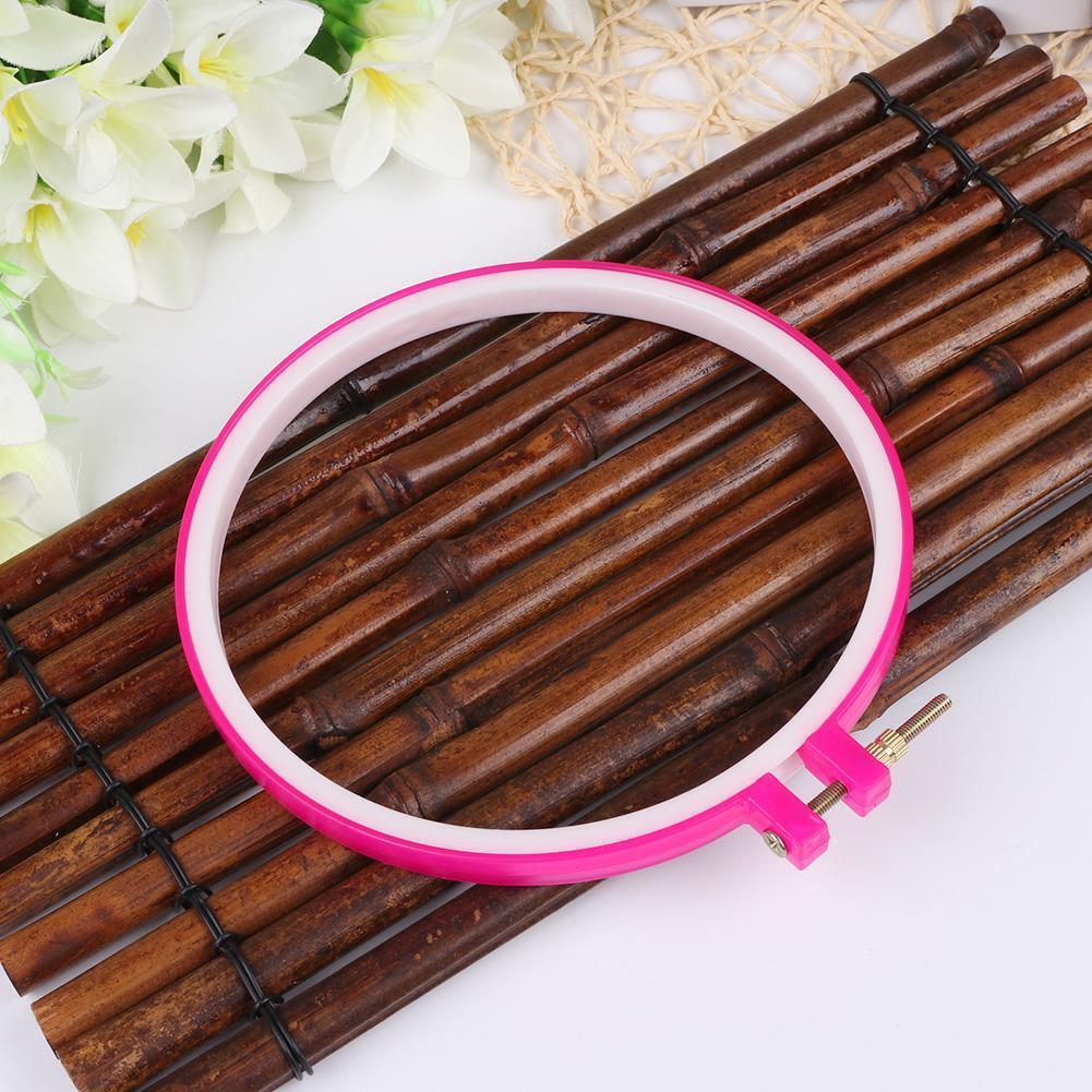 Round Frame DIY Embroidery Hoop Ring Cross Stitch Needlecraft Tools (16.5cm