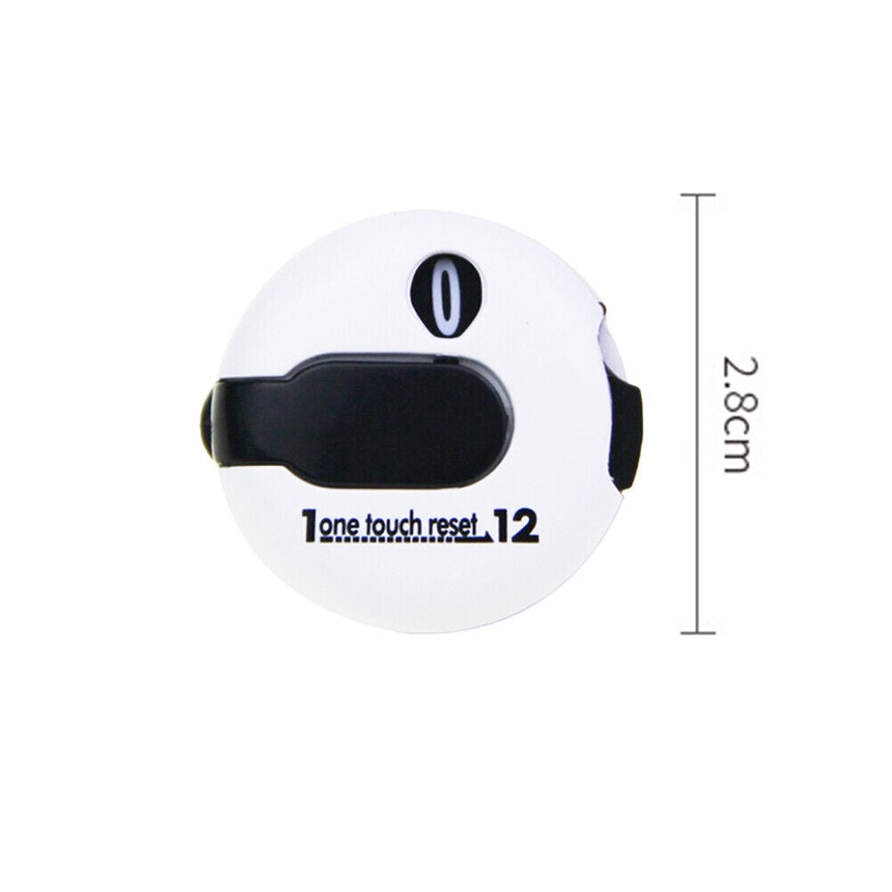 Golf Score Stroke Counter Outdoor Sports Golf Scorer Scoring Tools (White)