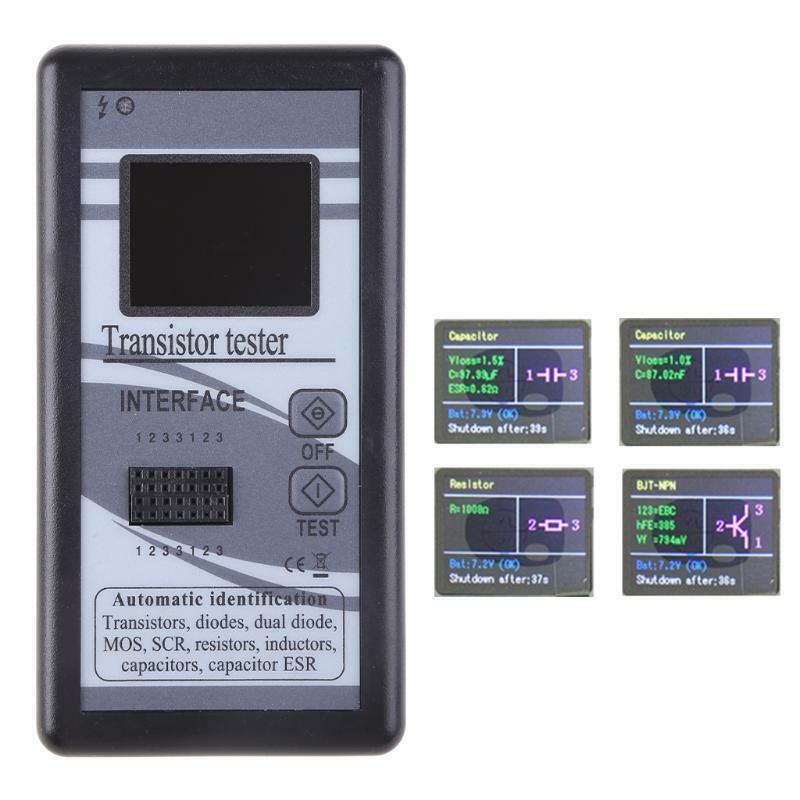 Transistor Tester Diode Resistor Inductance MOS ESR LCR Meter TFT Color Display