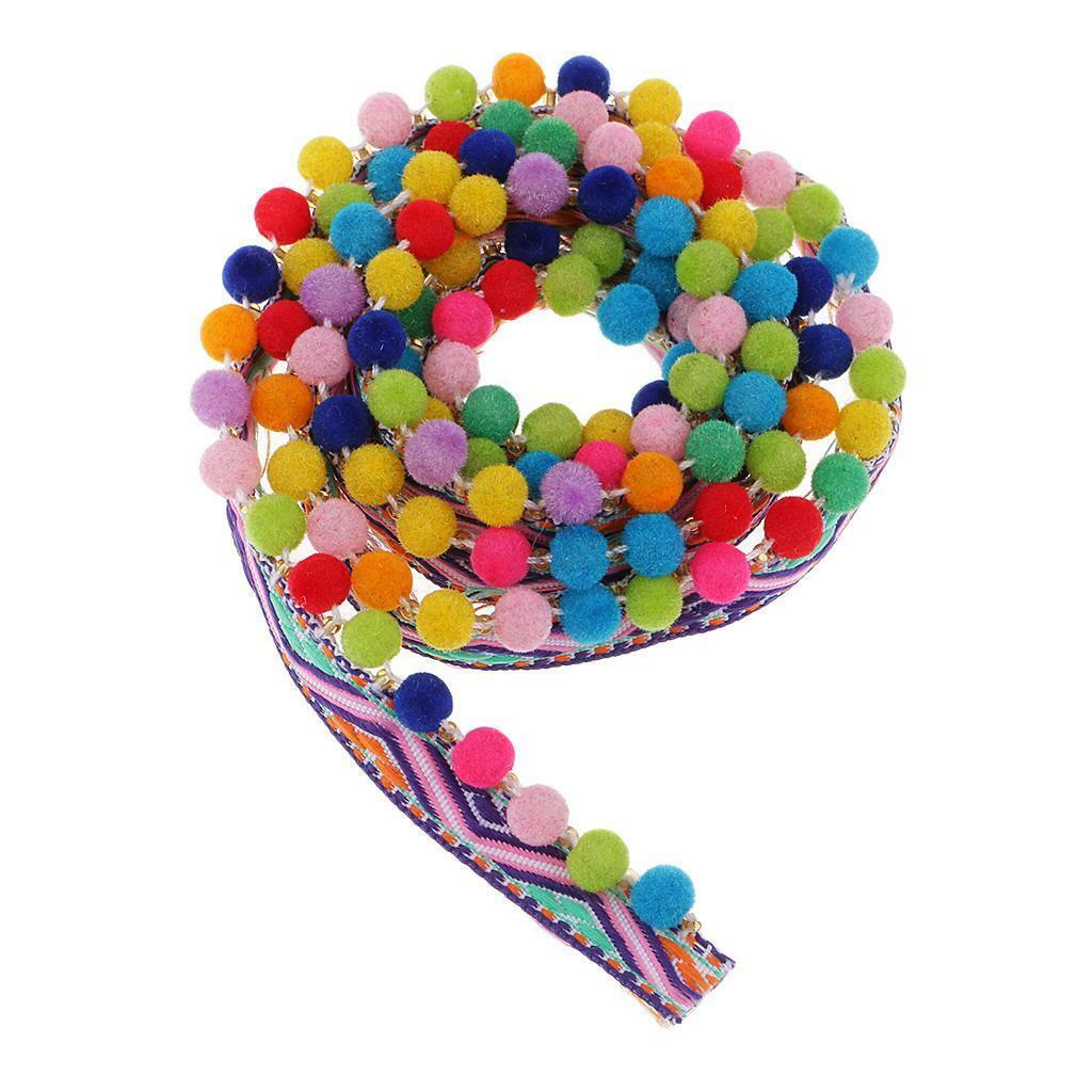 4pcs Multifunction Beaded   Ball Jacquard Ribbon Sewing ming