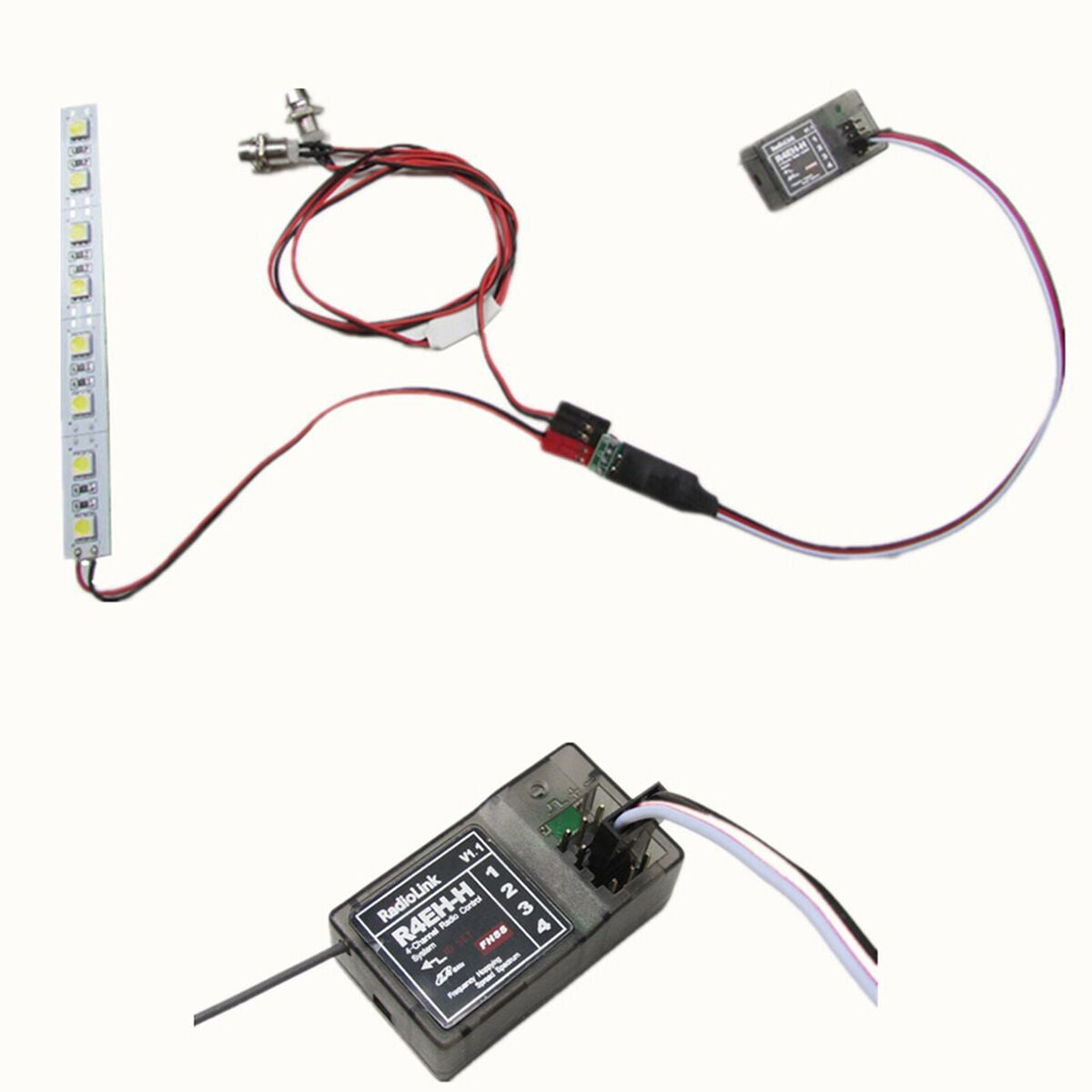 CH3 LED Light Controller System for 1/12 1/10 1/8 1/5 RC Car Axial Scx10