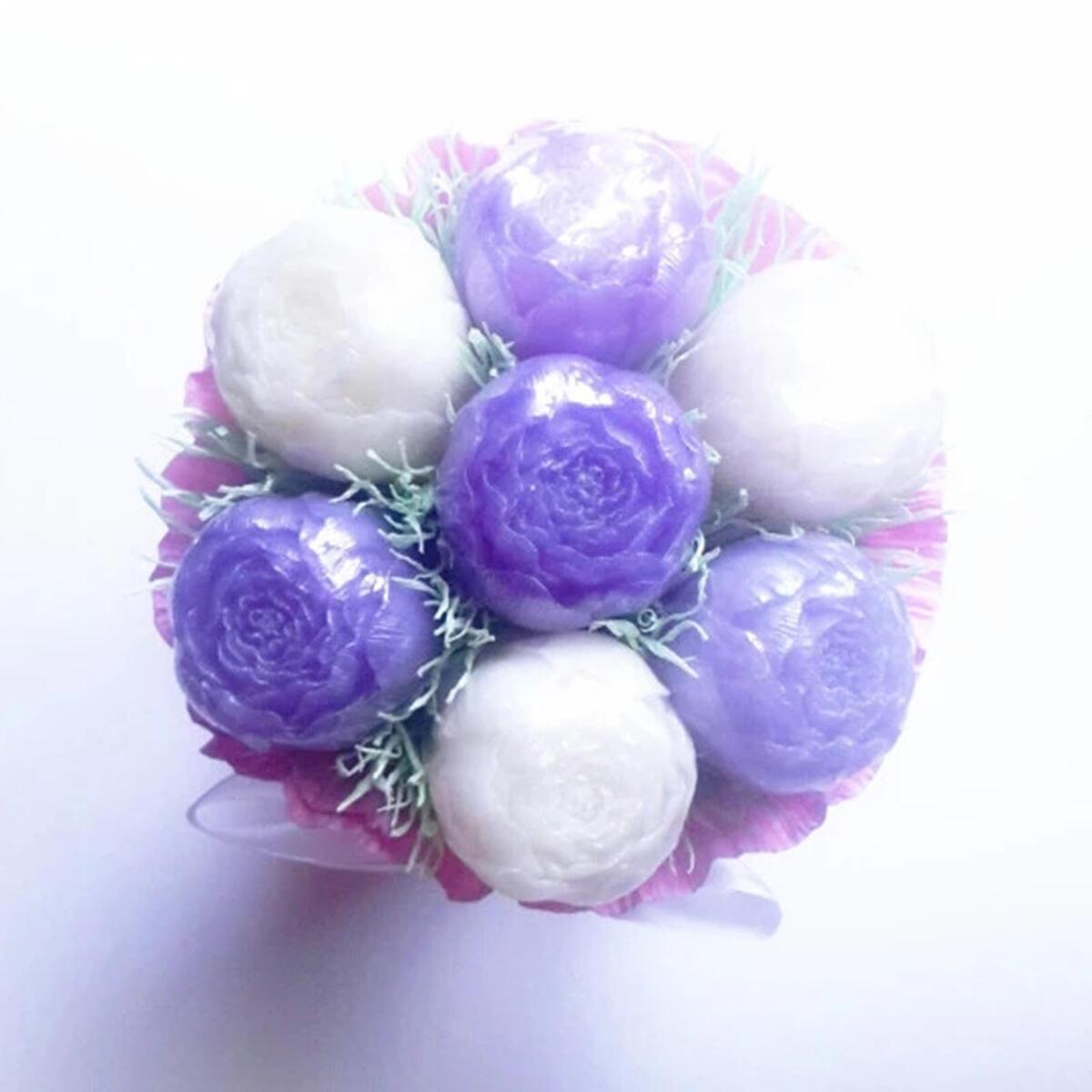 Flower Candle Mold Soap Making Mould DIY Chocolate Handmade for Christmas