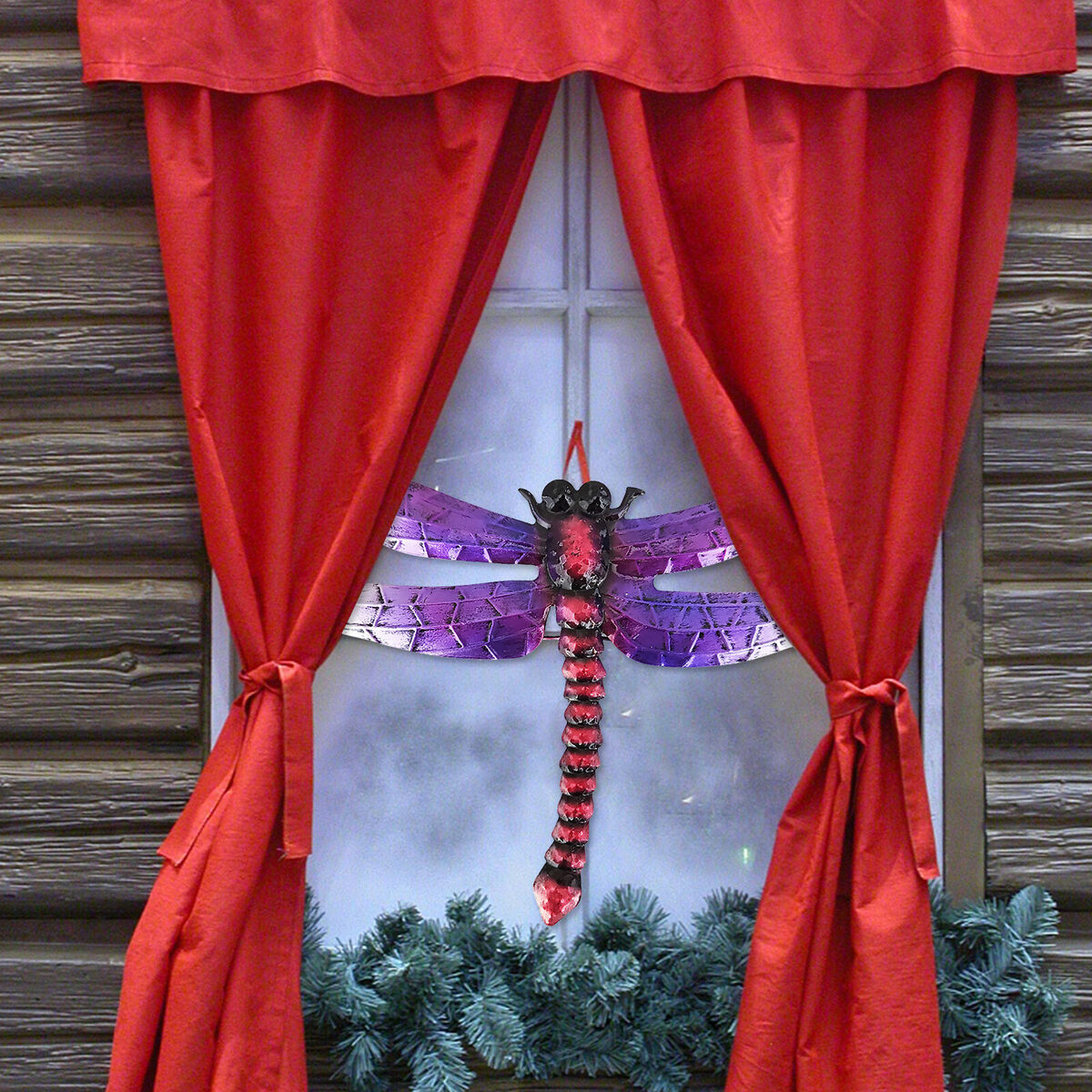 Metal Dragonfly Outdoor Garden Wall Decor Fence Hanging Iron Art (3pcs)