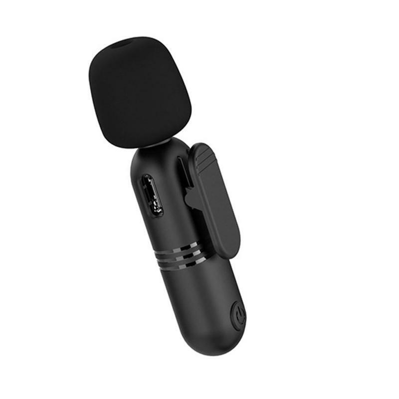 80mAh Rechargeable Battery 2.4G Lavalier Mic Type-C Powered Portable Mini Mics