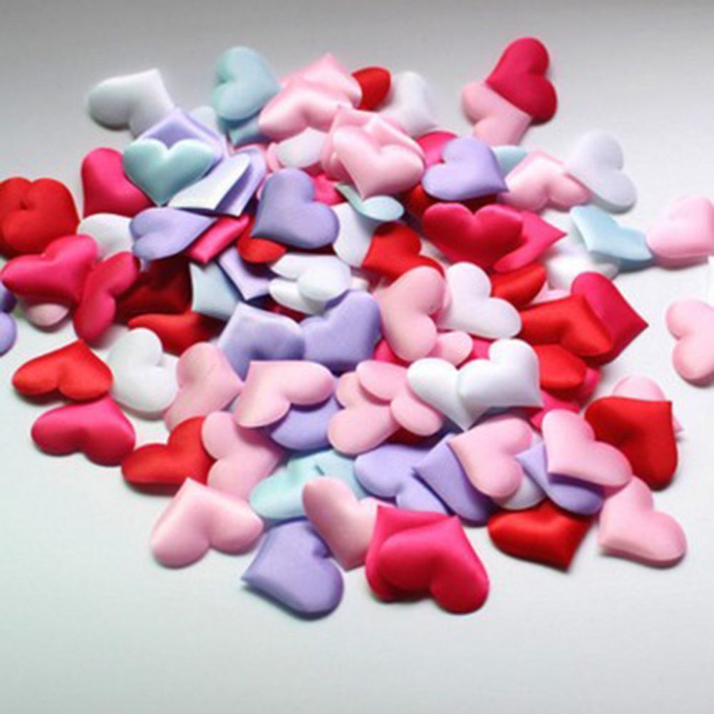 Decoration DIY Love Heart Throwing Rose Petals Wedding Party Padded Fabric
