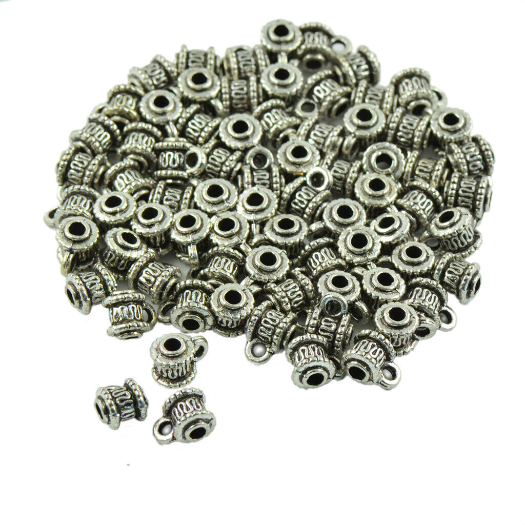 100 * Hanger Dangle Charm Pendants Spacer  with Loop Tibetan