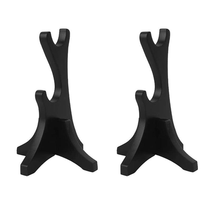 Sword Holder 2 Pcs Acrylic Samurai Swords Black Storage Rack Shelf