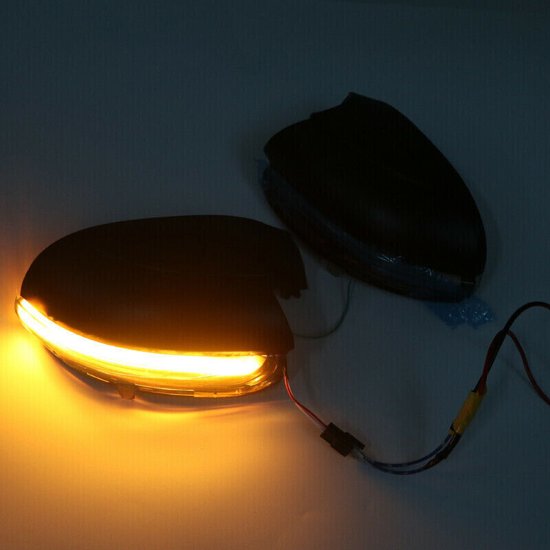 2pcs LED Side Mirror Cover Turn Signal Light Fit for VW Golf 6 GTI MK6 2009-2013