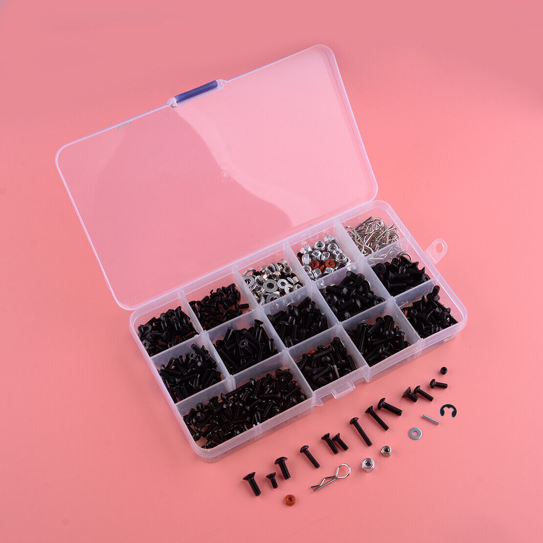 Kit Screw Box Nuts Repair Tool fit for 1:10 RC Crawler HSP SCx10 Traxxas TRX4
