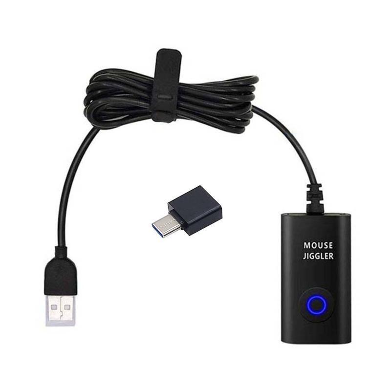 USB Mouse Jiggler Mouse Mover Random Movement,On/Off Switch Keeps Computer Awake
