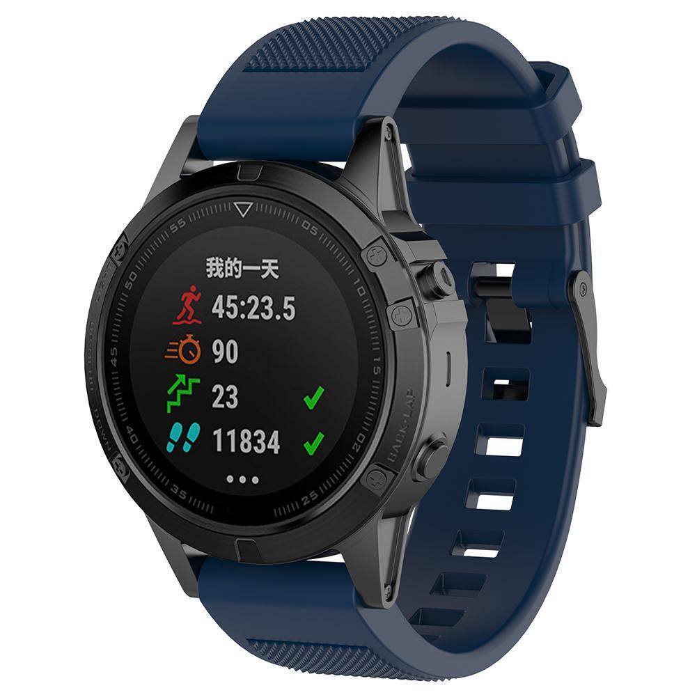 Silicone 22mm Watch Band Strap for Fenix5 Forerunner935 Sapphire(Dark Blue)