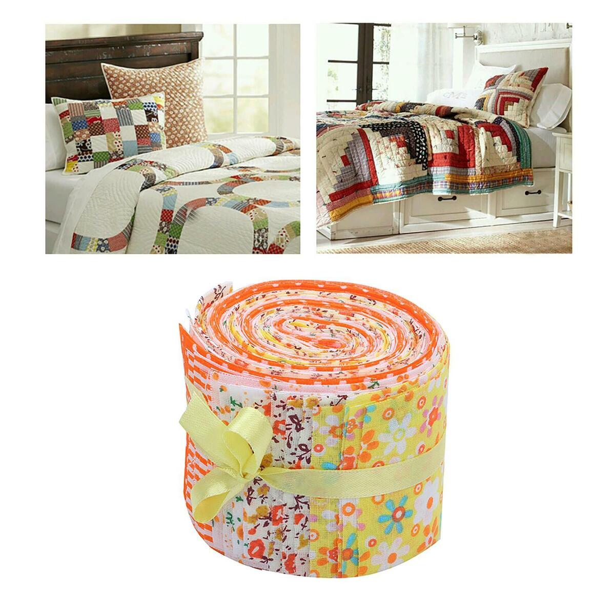 40x 2.4 inch Jelly  Floral Fabric Bundle with Different  Craft
