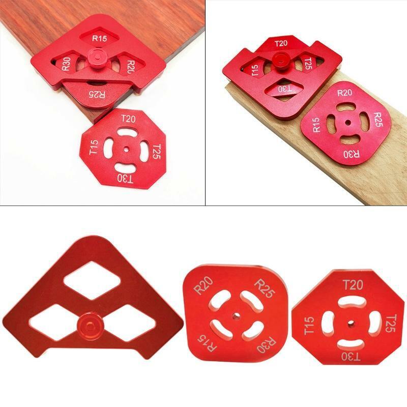 2 Piece Semi-Round Corner Radius Quick Jig R Angle Locator Aluminium Alloy