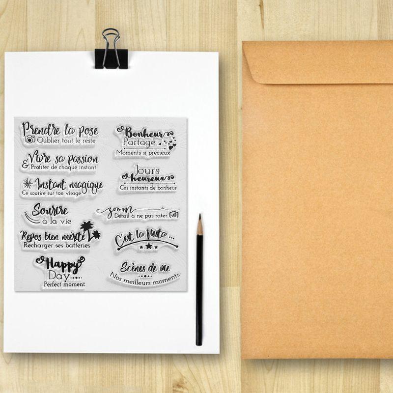 Blessing Happy Day Silicone Clear Seal Stamp DIY Scrapbooking Embossing Photo