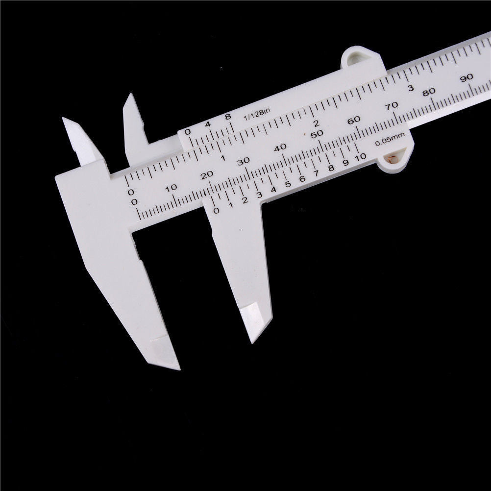 Sliding Vernier Caliper Plastic Measure Ruler Gauge Dual Scale JECz 150mm