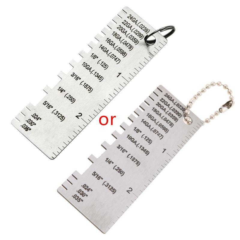 Stainless Steel Thickness Gauge Weld Inspection Ruler Welding Seam Gauge Caliper