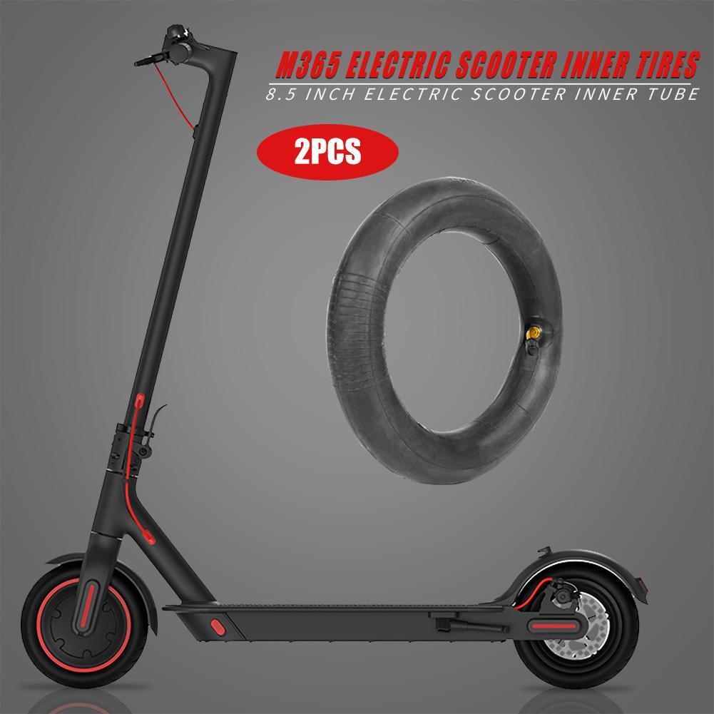 2pcs Scooter Inner Tires Inflatable 8.5 inch Skateboard Tube for M365 Black