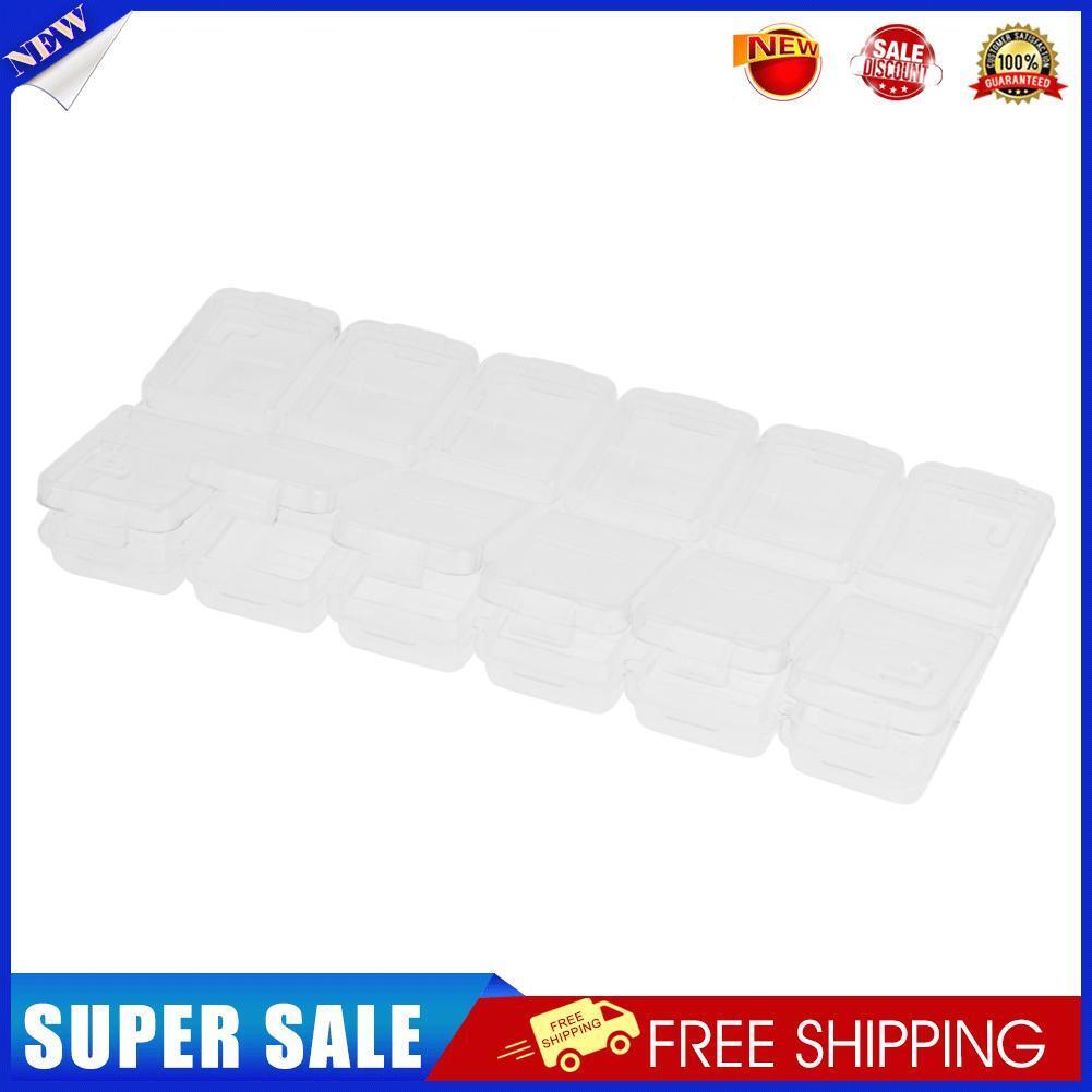 Clear Plastic Diamond Storage Box DIY Diamond Painting Drill Case (12 Grid)