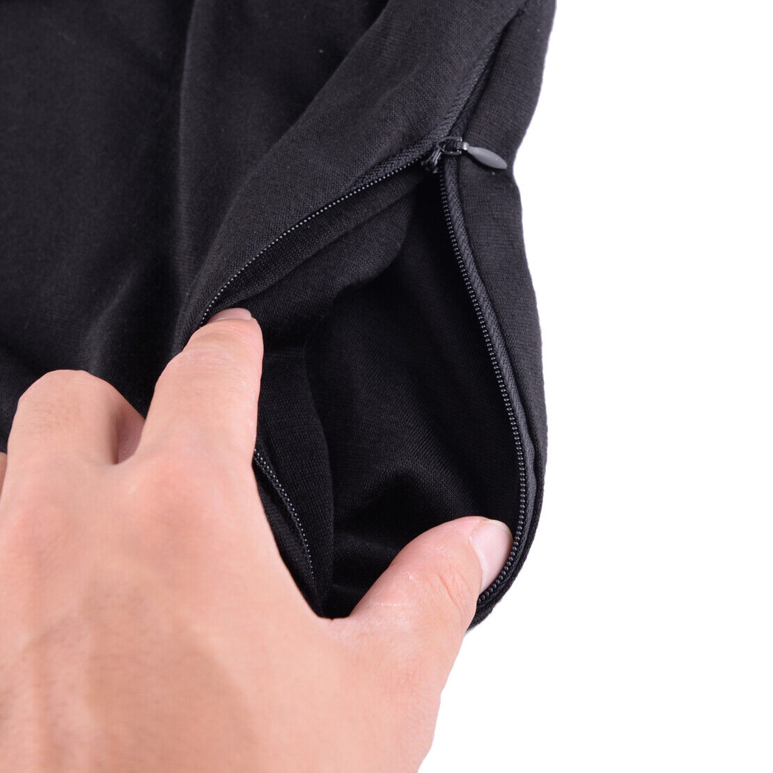 Men Women Warm Infinity Cotton Scarf with Hidden Zipper Pocket Travel Secure Li
