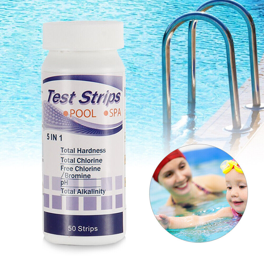 50pcs Chlorine PH Test Strips SPA Swimming Pool Nitrate Water Tester Paper