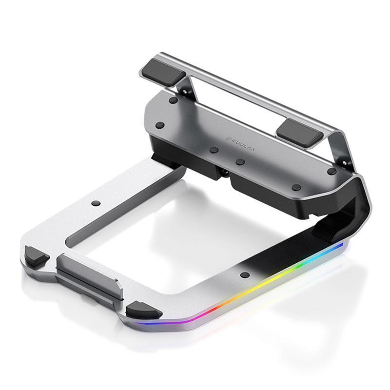 Laptop Stand with USB C Hub, 6 in1 Docking Station USB-C 3.0 100W Power Delivery