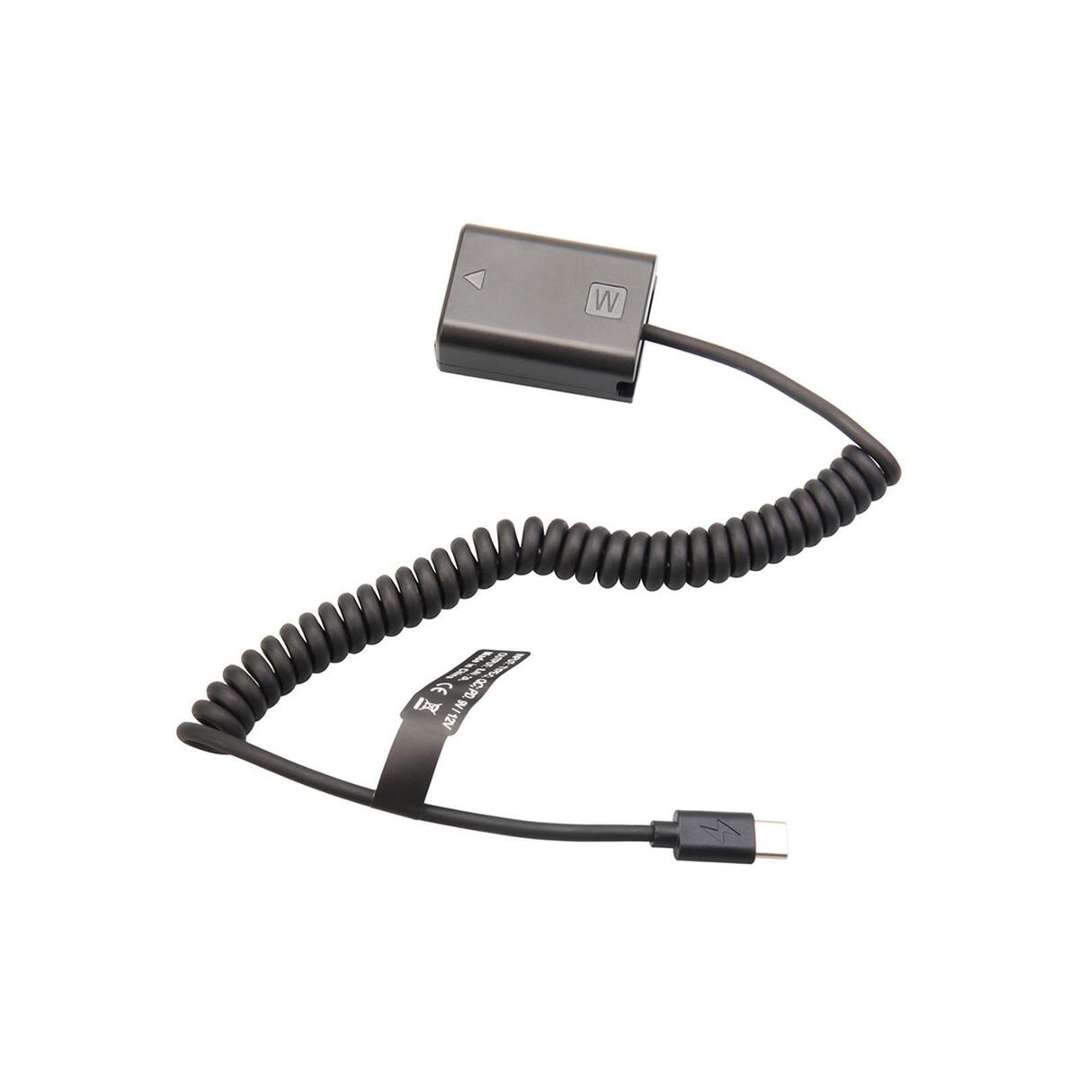 Np Dummy Battery Decoded Adapter, with Type  Cable Replacement for