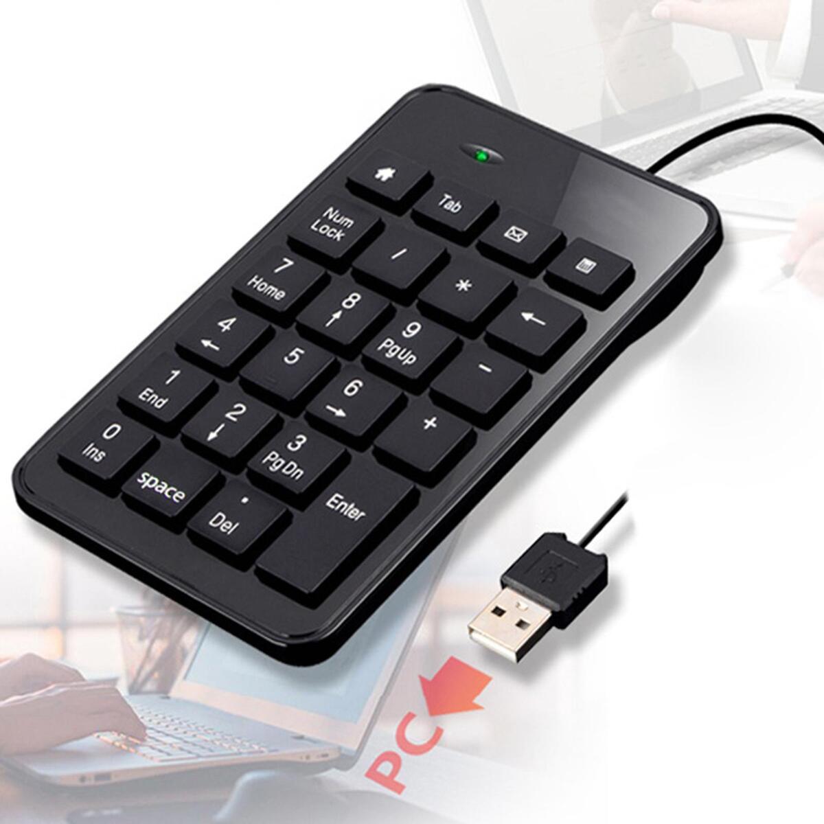 USB 23 Key Number Numeric Keypad Keyboard ,Faster Data Input with 5ft Cable
