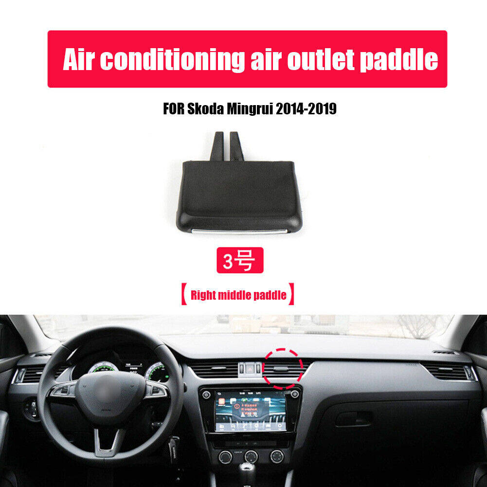 Car Front Air Conditioning Vent Tab Clip for Skoda Octavia (Middle Right)