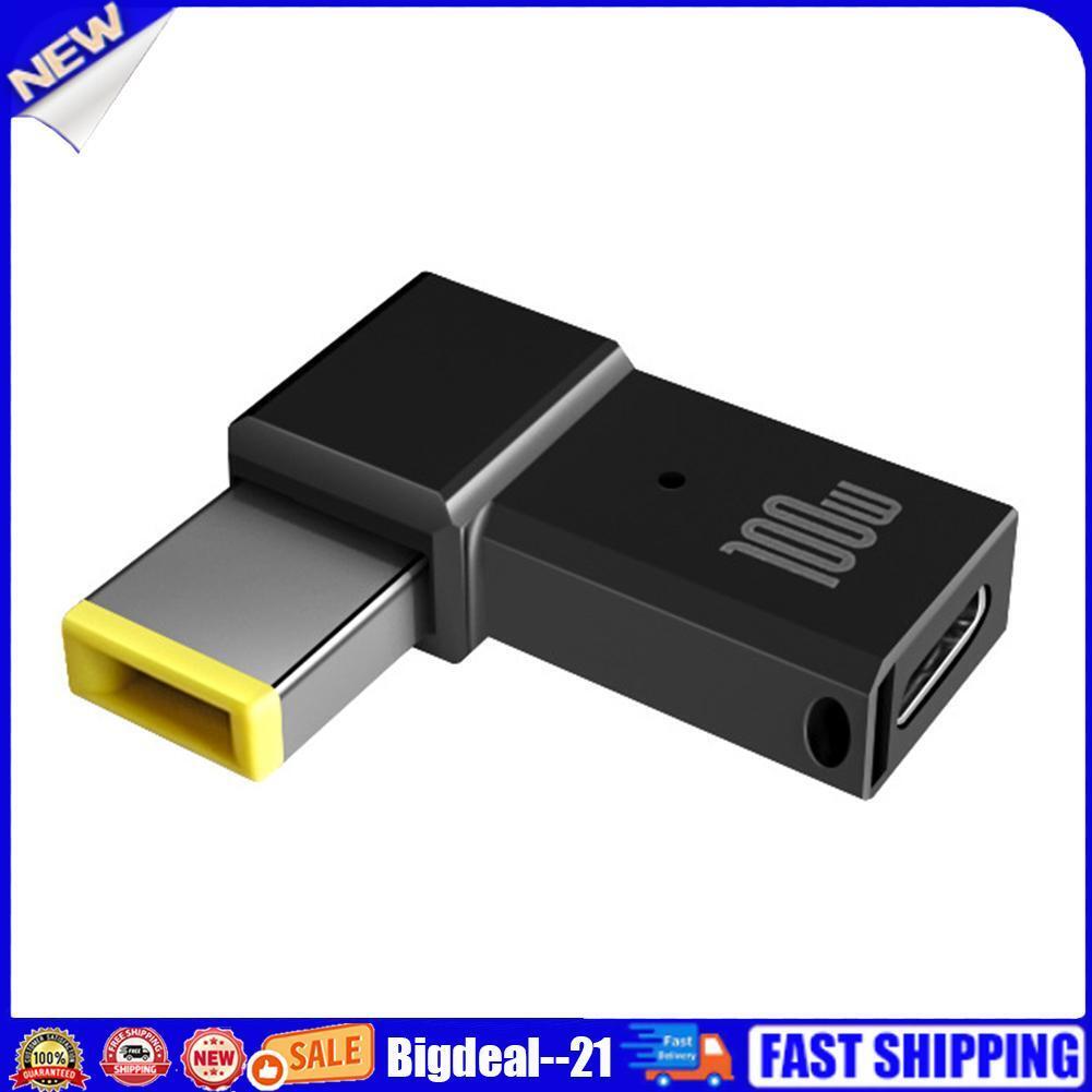 Type C Female to Male PD 100W Fast Charging Adapter for Lenovo Thinkplus PC