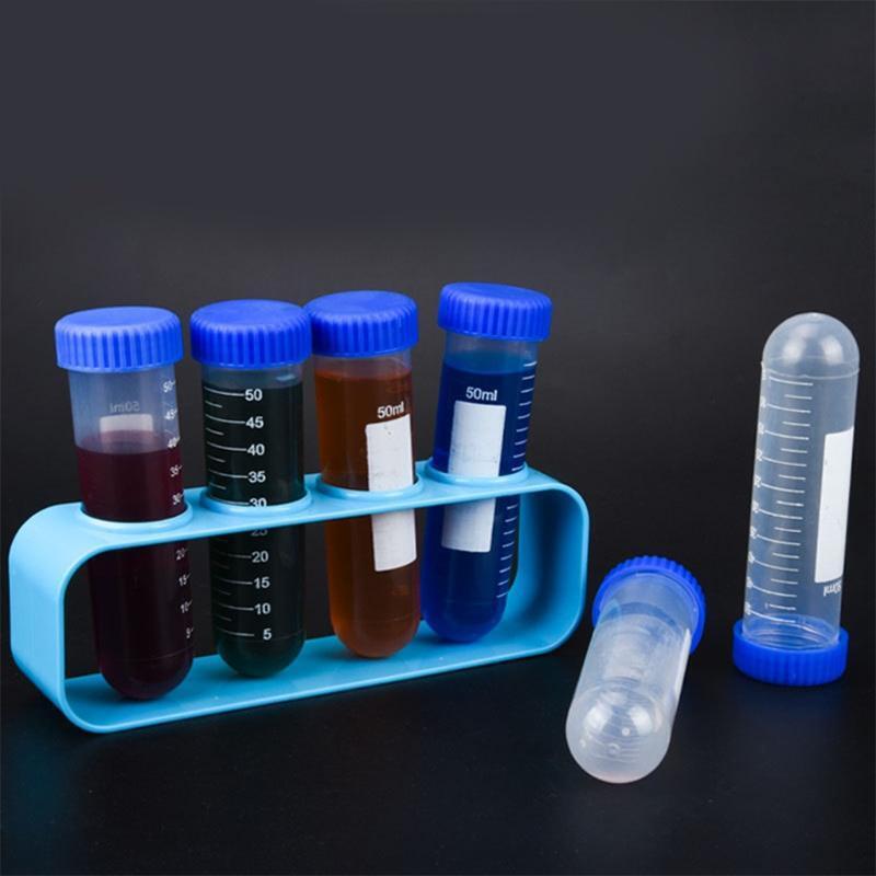 3pcs/Pack Clear 50ml Centrifuge Tubes Set for Student Teacher School Experiment