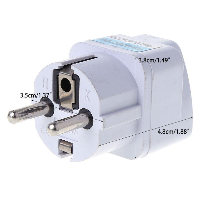 Universal US AU UK to EU Socket Plug AC Power Travel Charger Adapter Converter