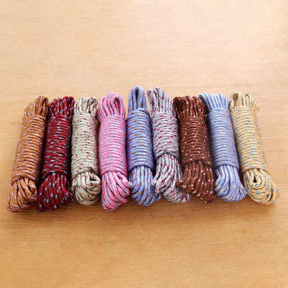 10m Nylon Laundry Hanging Rope Anti Slip Windproof Indoor Home Clothesline