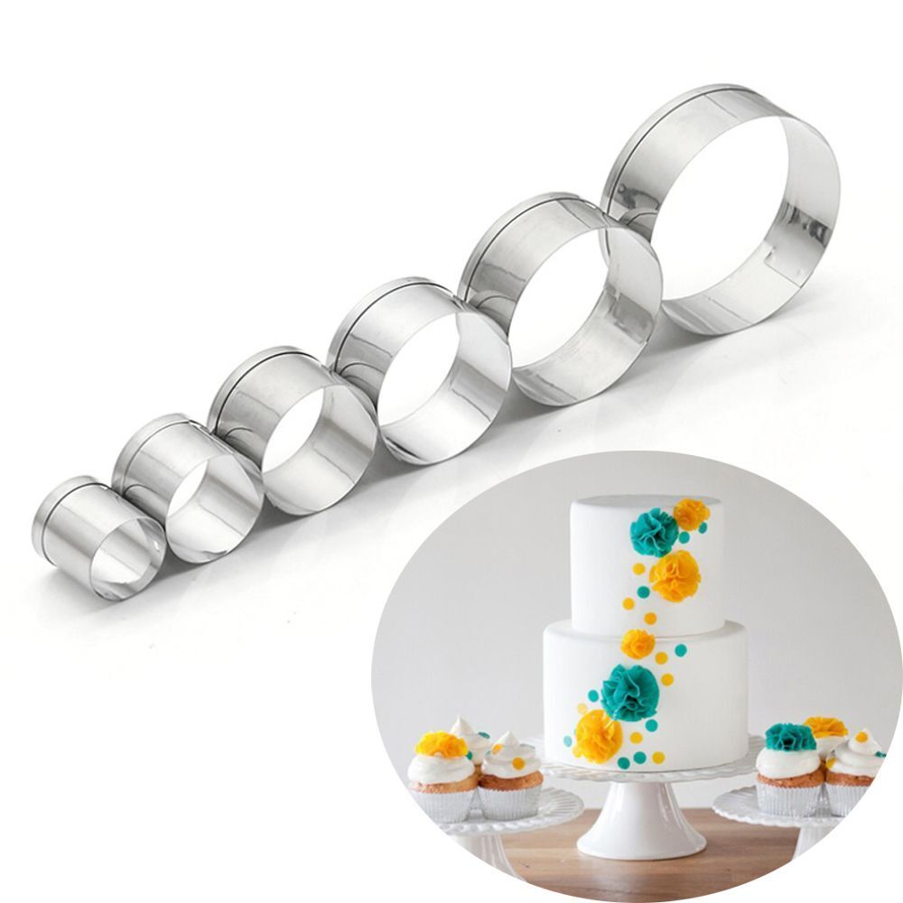 Round Shaped Cake Mould Cookie Cutter Baking & Pastry Tool Circle Biscuit Molds
