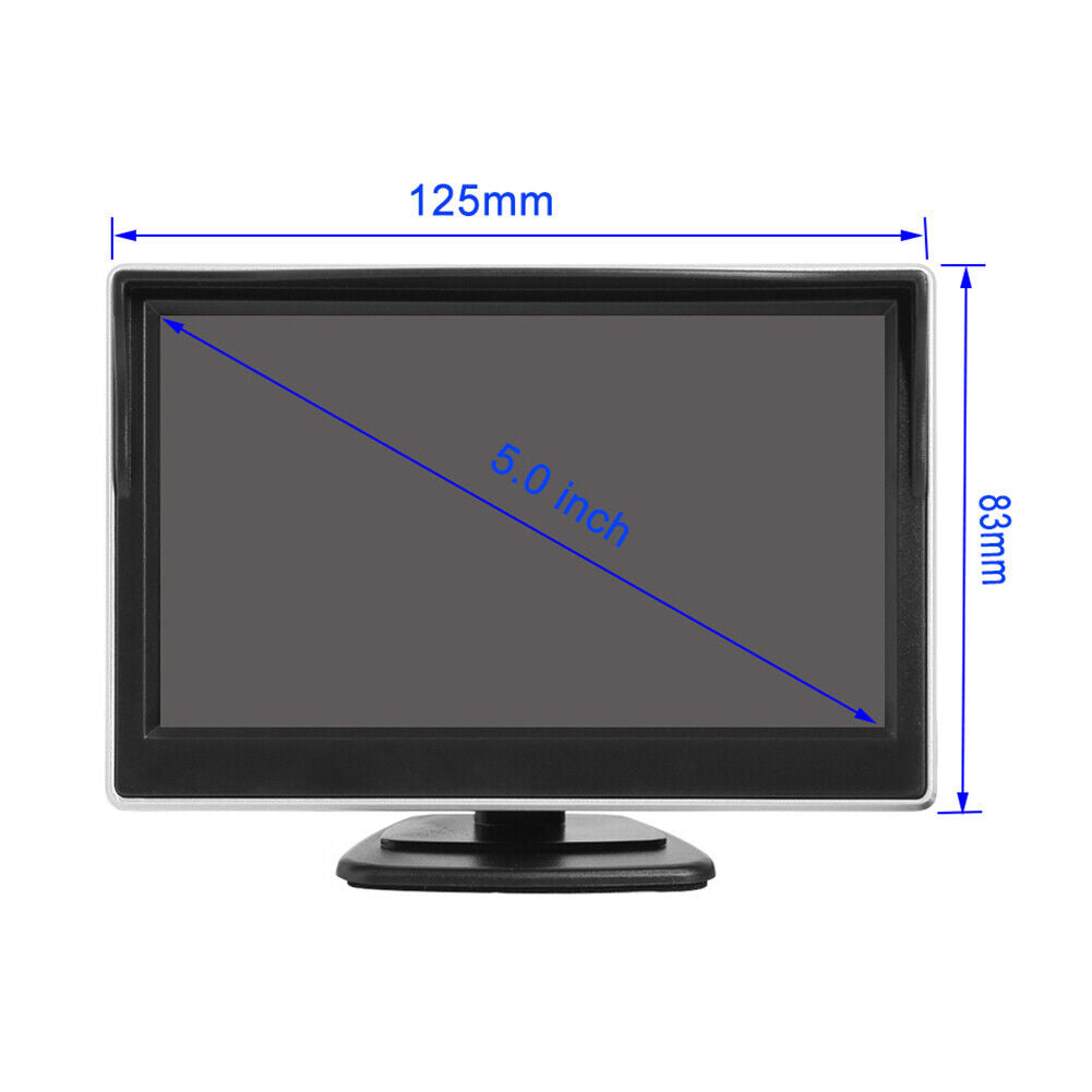 Car Parking Rear View Display with Bracket TFT LCD HD Security Monitor Kit