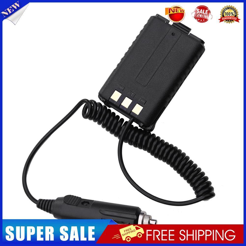 12V Car Charger Battery Eliminator for Baofeng Dual Band Radio UV5R 5RA 5RE