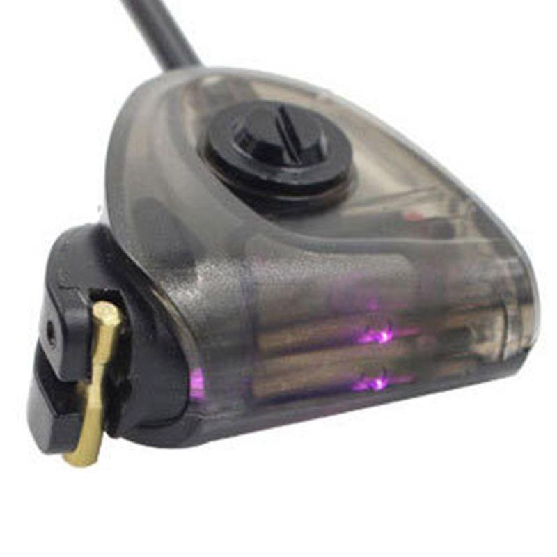 4 PCS Hanger Sensor Set LED Fishing Swingers Illuminated  Bite Indicator