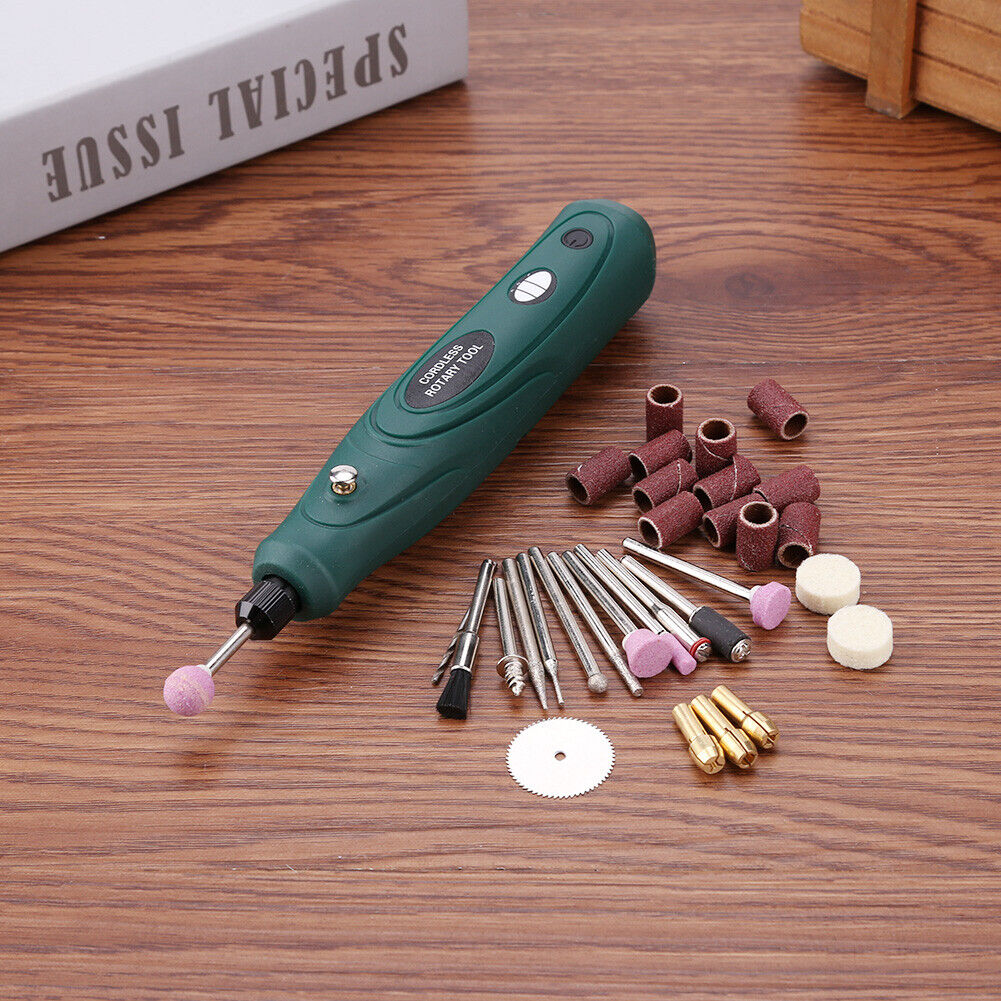 3.7V Cordless Electric Drill Woodworking Engraving Pen Rotary Tools Kit