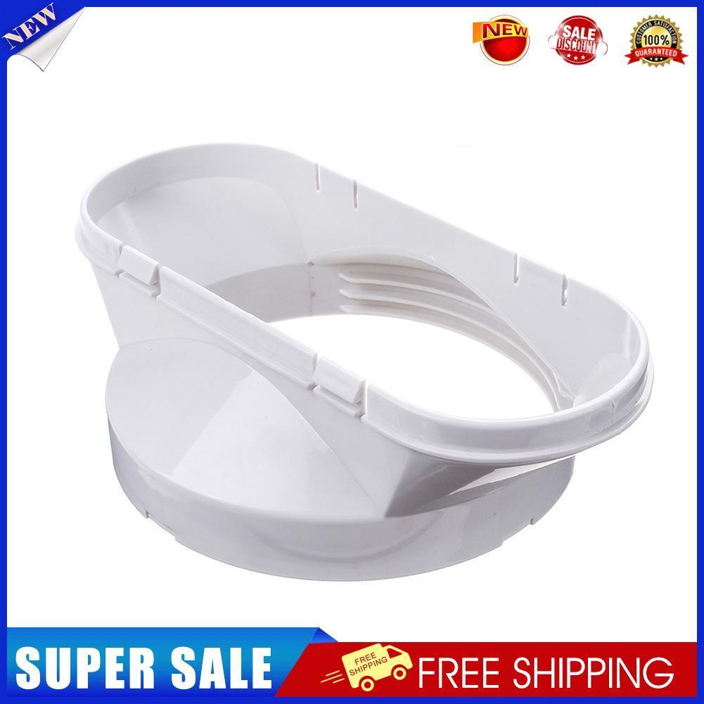 13cm Dia Flat Air Conditioner Exhaust Duct Interface Tube Connector Adapter