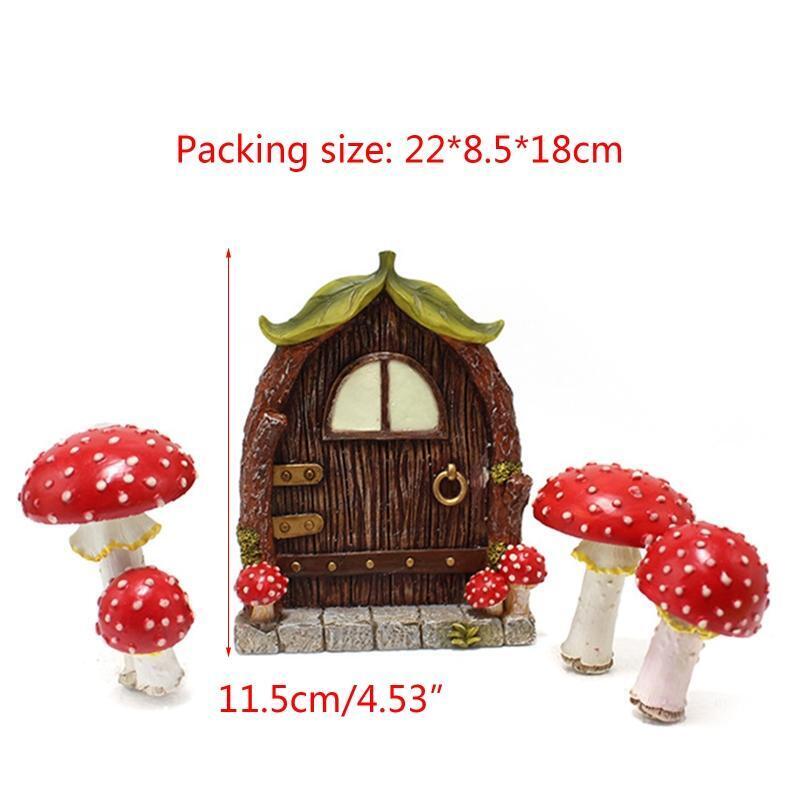 Mushroom Ornament Durable Garden Decoration Indoor Outdoor Ornament Wear Resist