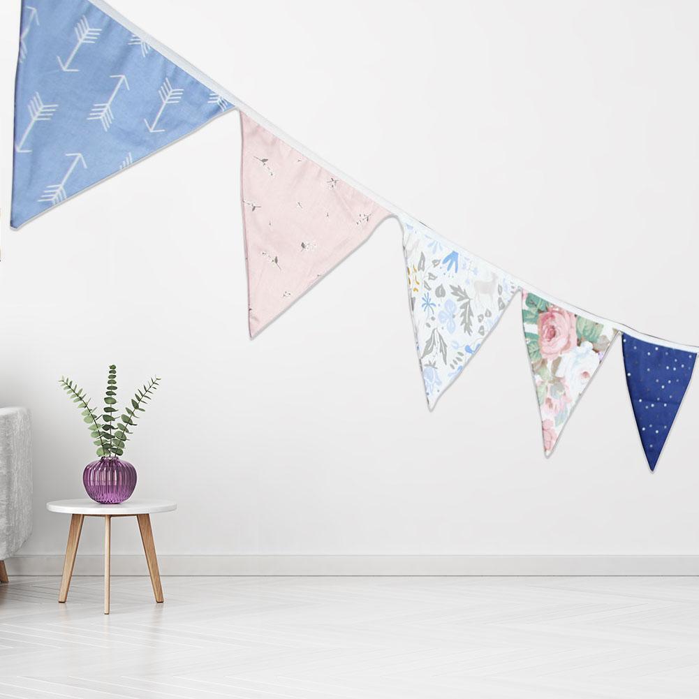 3.2m Nordic Style Cotton Bunting Pennant Flag Garland Wedding Party Decor