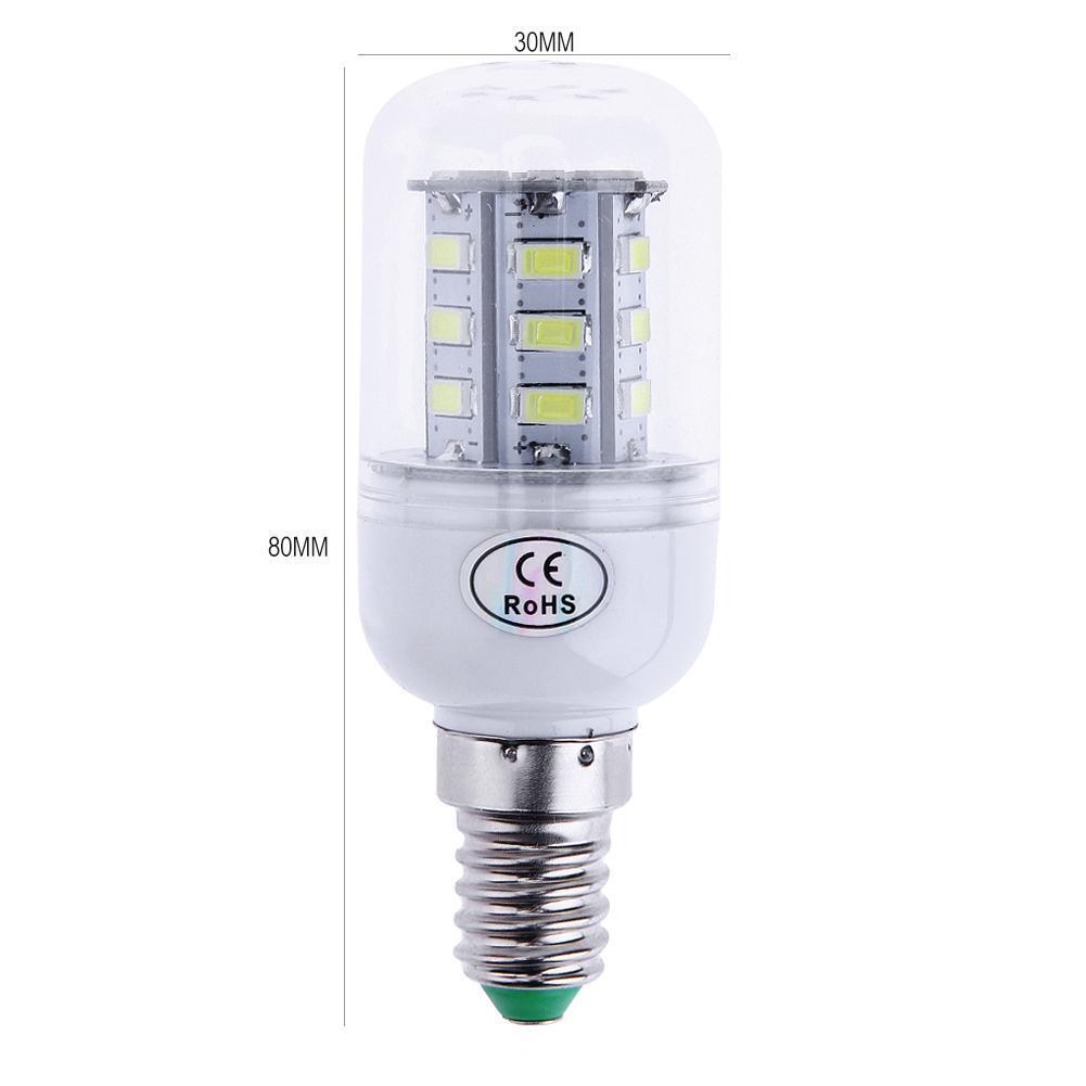 Smart IC 220V-240V E14 LED SMD 5730 LED Lamp Corn Bulb White Light(24SMD)