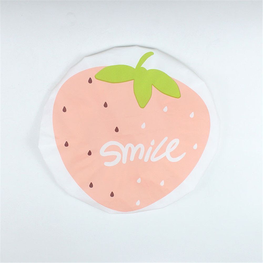 2PCS Home Fruit Elastic Waterproof Sleep Cap Head Hair Cover Bath Hat Shower Cap
